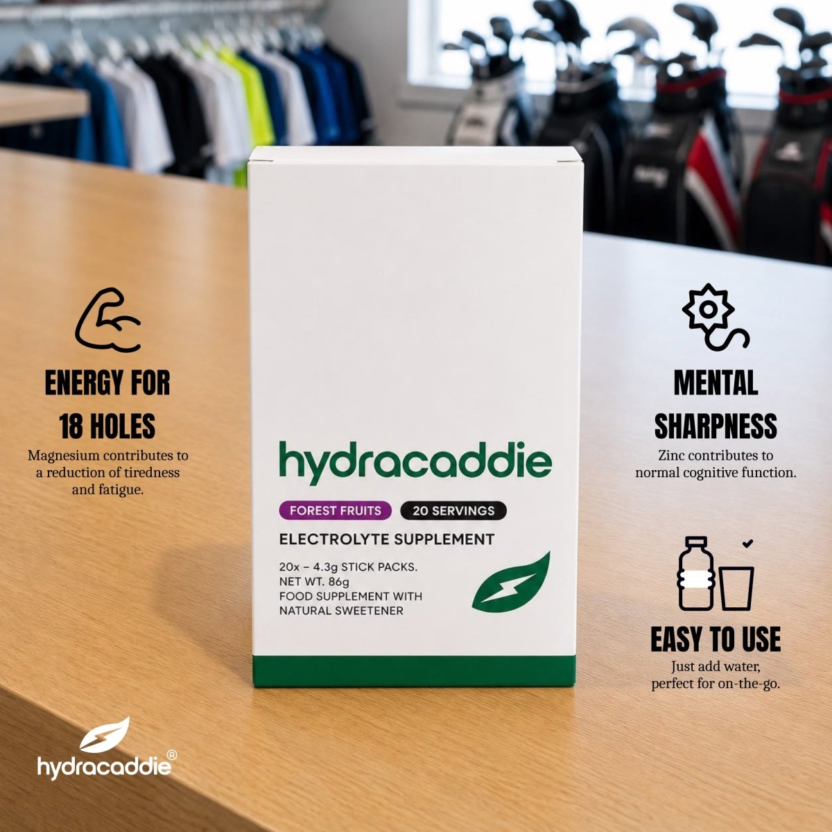 Electrolyte Sachets - Forest Fruits (20 Pack) - Hydracaddie®
